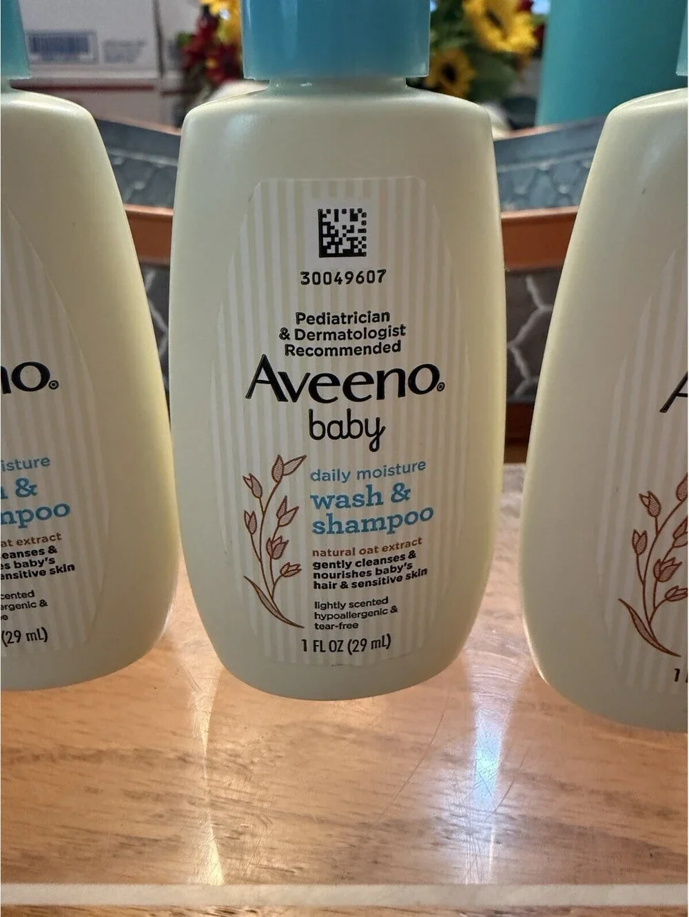 7 x 1 Ounces AVeeno Baby Daily Moisture Wash And Shampoo